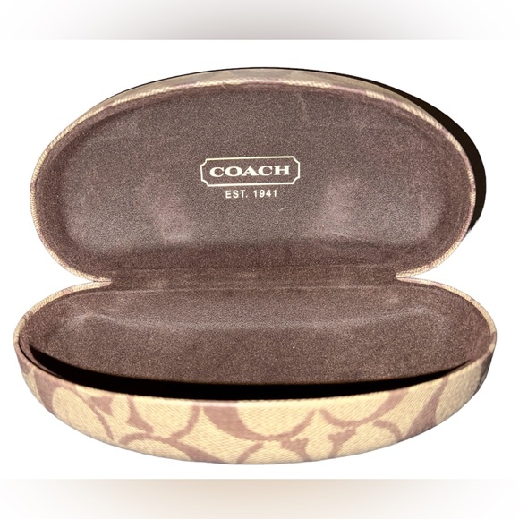😎 Coach Signature Logo Sunglass Hard Case - Picture 1 of 5